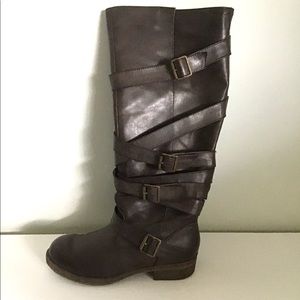Madden Girl Lilith knee high boots - brown